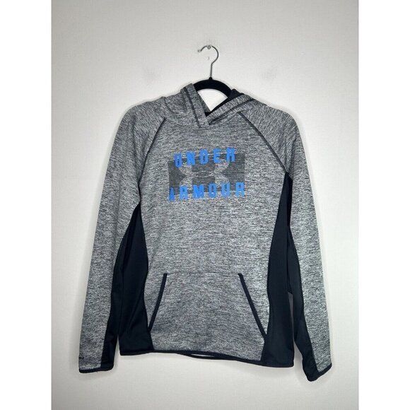 Under Armour Storm Hoodie Men's Gray Blue Pullover Long Sleeve Size Medium - Picture 1 of 12
